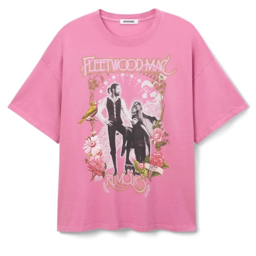 Daydreamer Pink Fleetwood Mac Tee One Size